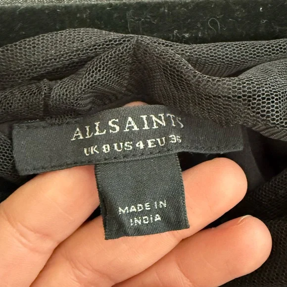 All Saints Madi Fitted Dress size 4, EUC - Picture 5 of 6